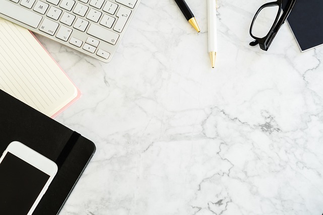 modern learning workspace notebooks laptop